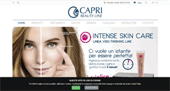 Desktop Screenshot of capribeautyline.com