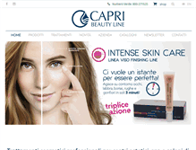 Tablet Screenshot of capribeautyline.com